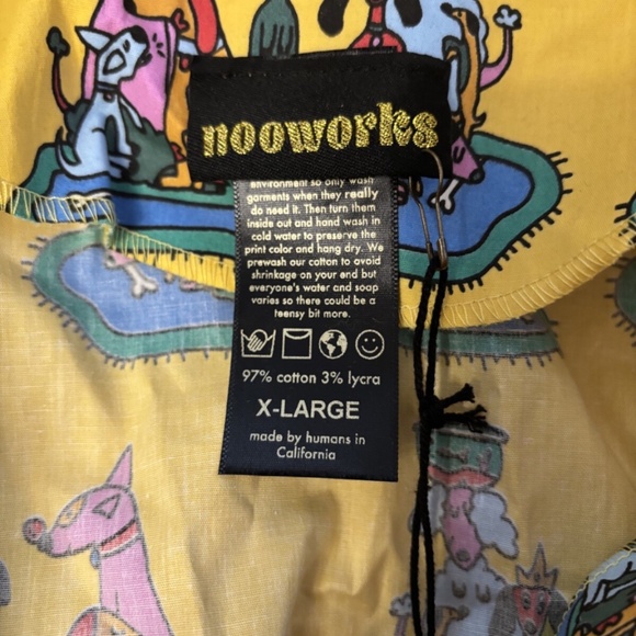 Nooworks Leah Dress in Dog Party print size XL NWT - Picture 2 of 4